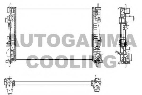 AUTOGAMMA 105625 Радиатор, охлаждение двигателя