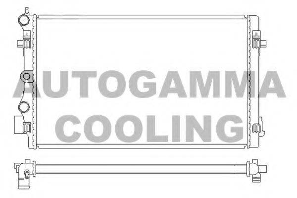 Радиатор, охлаждение двигателя AUTOGAMMA 105692
