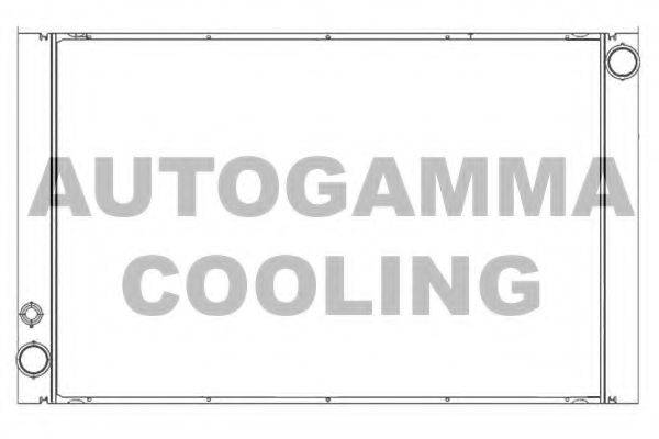 Радиатор, охлаждение двигателя AUTOGAMMA 105765