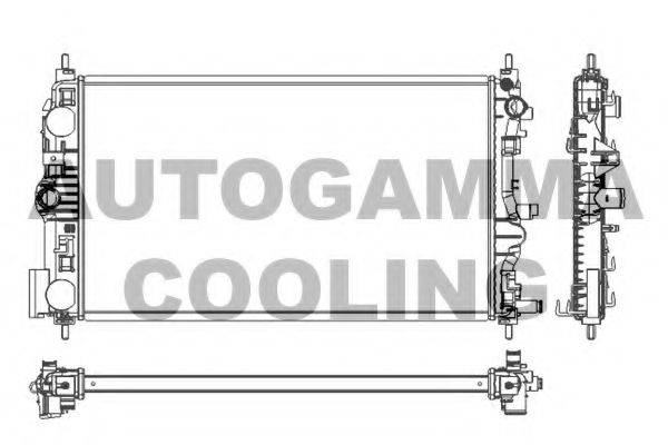 AUTOGAMMA 105787 Радиатор, охлаждение двигателя