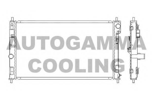 AUTOGAMMA 105789 Радиатор, охлаждение двигателя