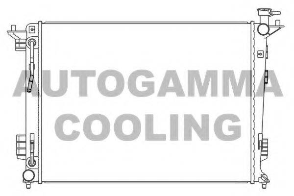 Радиатор, охлаждение двигателя AUTOGAMMA 105795