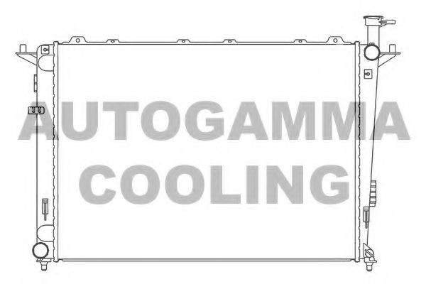 AUTOGAMMA 105807 Радиатор, охлаждение двигателя