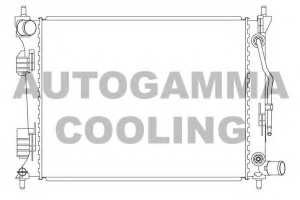 AUTOGAMMA 105834 Радиатор, охлаждение двигателя