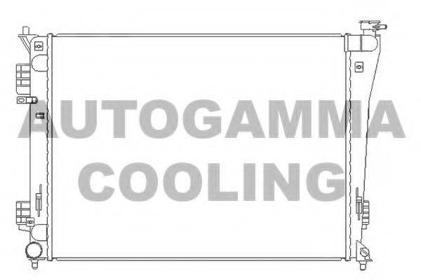 Радиатор, охлаждение двигателя AUTOGAMMA 105836