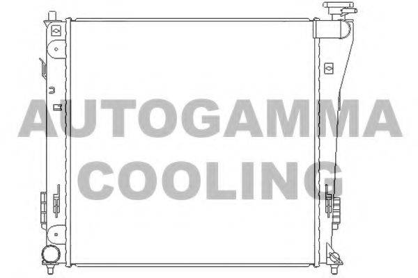 Радиатор, охлаждение двигателя AUTOGAMMA 105837