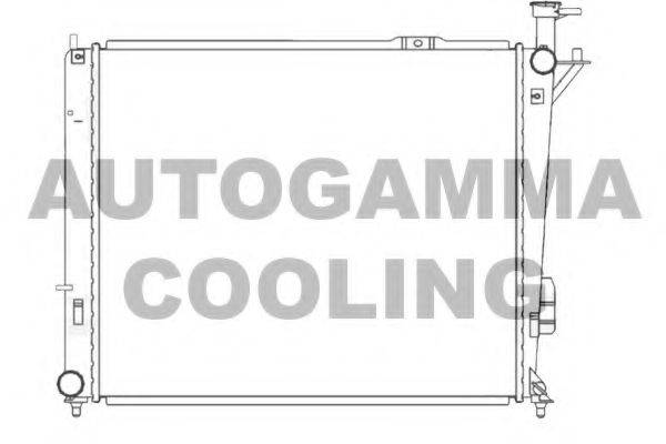 Радиатор, охлаждение двигателя AUTOGAMMA 105840