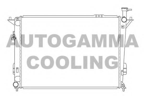 AUTOGAMMA 105841 Радиатор, охлаждение двигателя