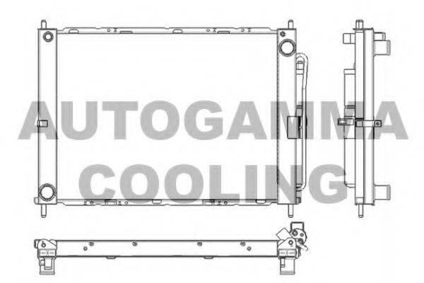 Радиатор, охлаждение двигателя AUTOGAMMA 105900