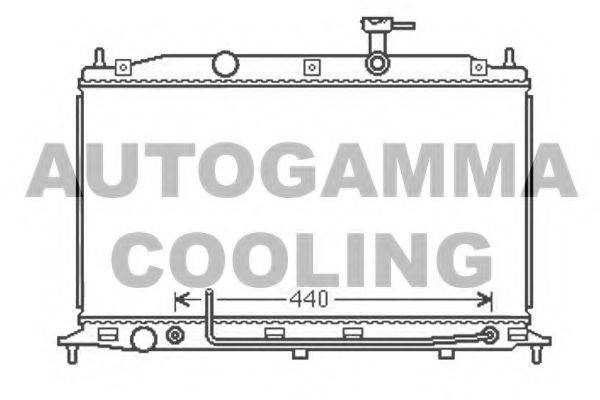 AUTOGAMMA 105919 Радиатор, охлаждение двигателя