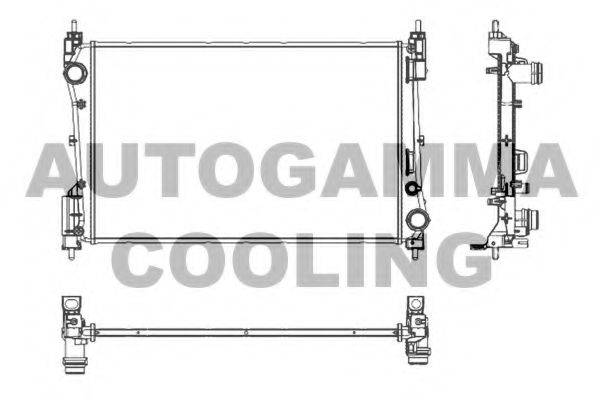 AUTOGAMMA 107005 Радиатор, охлаждение двигателя