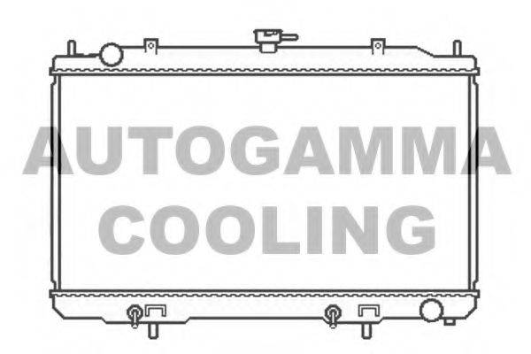 Радиатор, охлаждение двигателя AUTOGAMMA 107018