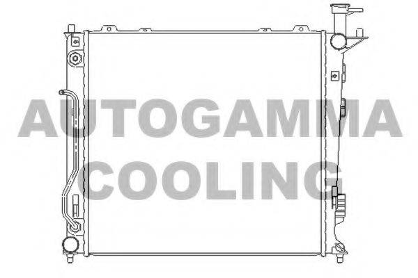 Радиатор, охлаждение двигателя AUTOGAMMA 107028