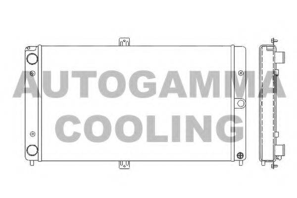 Радиатор, охлаждение двигателя AUTOGAMMA 107035