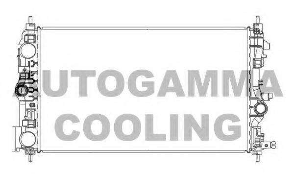 Радиатор, охлаждение двигателя AUTOGAMMA 107138