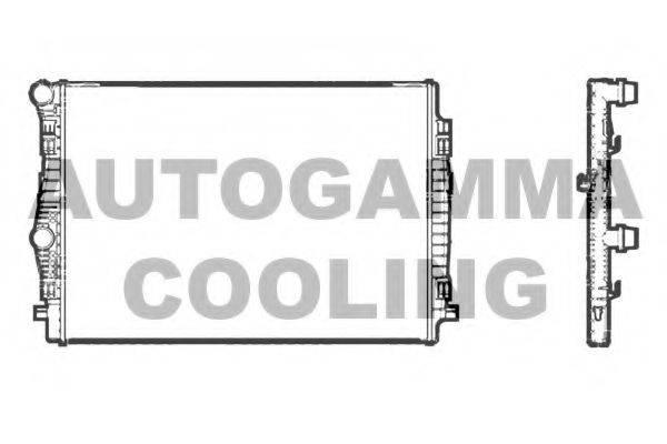 Радиатор, охлаждение двигателя AUTOGAMMA 107199
