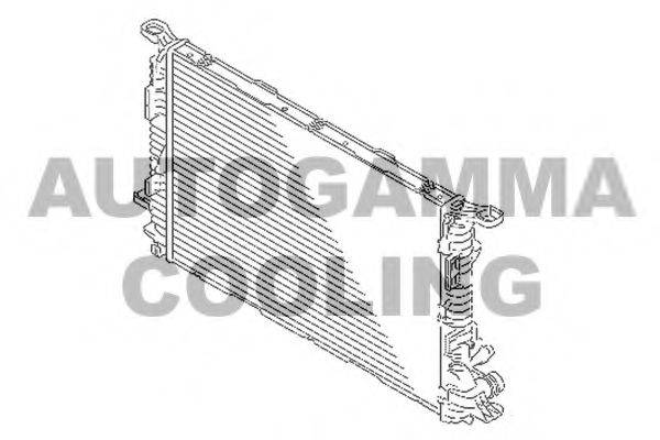 Радиатор, охлаждение двигателя AUTOGAMMA 107203