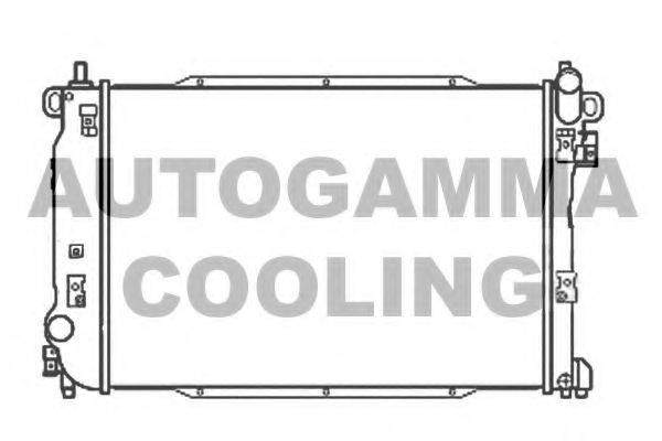 Радиатор, охлаждение двигателя AUTOGAMMA 107204