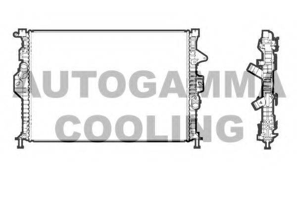 AUTOGAMMA 107318 Радиатор, охлаждение двигателя
