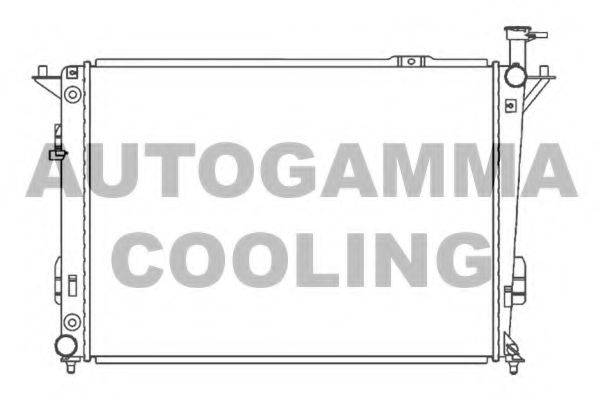 Радиатор, охлаждение двигателя AUTOGAMMA 107330