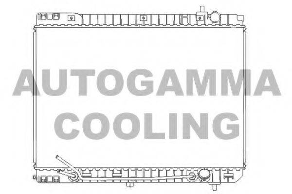 Радиатор, охлаждение двигателя AUTOGAMMA 107382