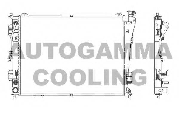 Радиатор, охлаждение двигателя AUTOGAMMA 107390