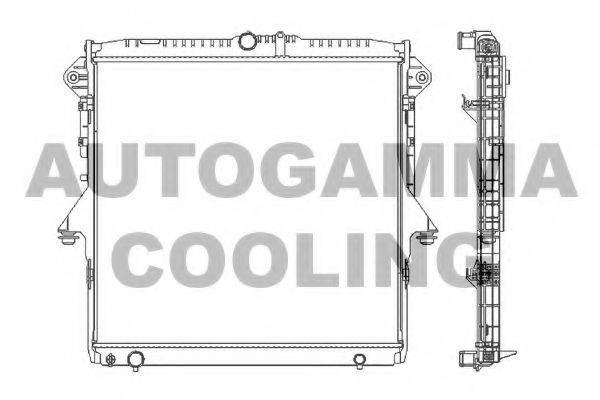 AUTOGAMMA 107401 Радиатор, охлаждение двигателя
