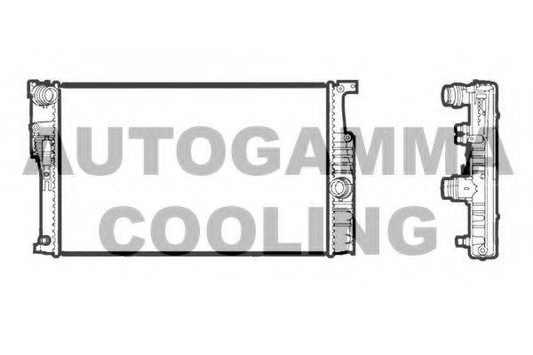 AUTOGAMMA 107407 Радиатор, охлаждение двигателя