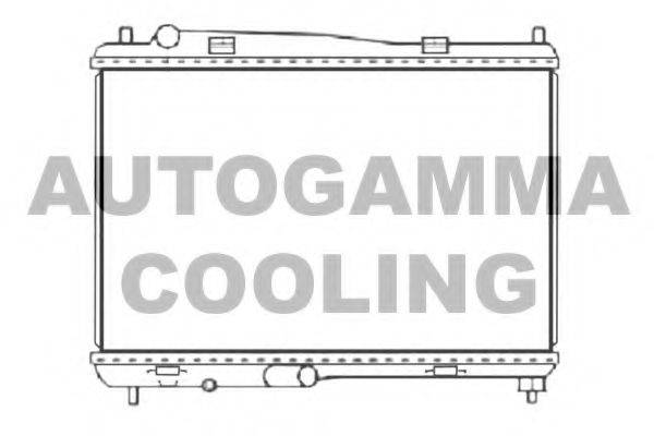 AUTOGAMMA 107415 Радиатор, охлаждение двигателя