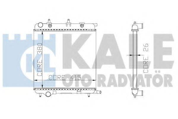 Радиатор, охлаждение двигателя KALE OTO RADYATOR 285200