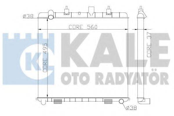 Радиатор, охлаждение двигателя KALE OTO RADYATOR 359300