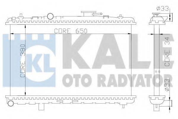 KALE OTO RADYATOR 369200 Радиатор, охлаждение двигателя