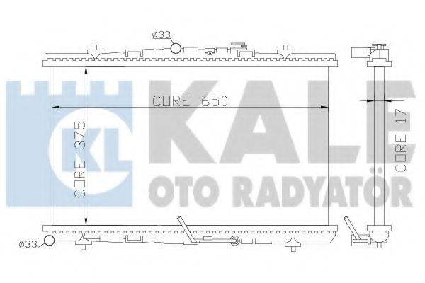Радиатор, охлаждение двигателя KALE OTO RADYATOR 371300