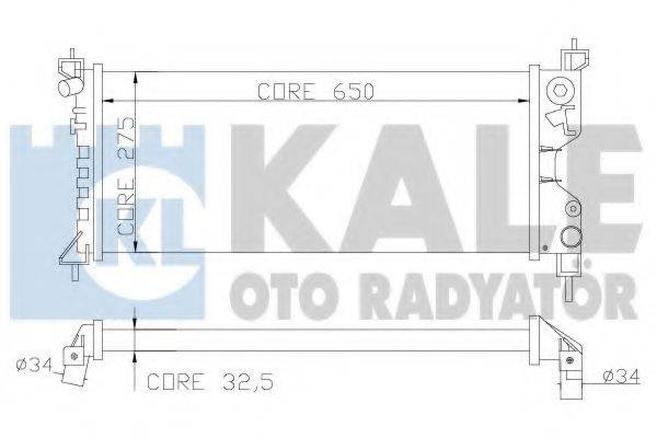 Радиатор, охлаждение двигателя KALE OTO RADYATOR 372600