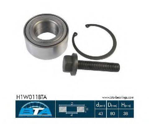 Комплект подшипника ступицы колеса BTA H1W011BTA