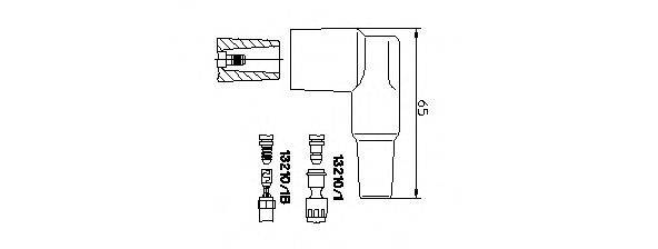BREMI 132101 Вилка, распределитель зажигания; Вилка, катушка зажигания