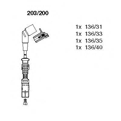 BREMI 203200 Комплект проводов зажигания