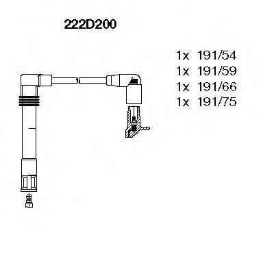 BREMI 222D200 Комплект проводов зажигания