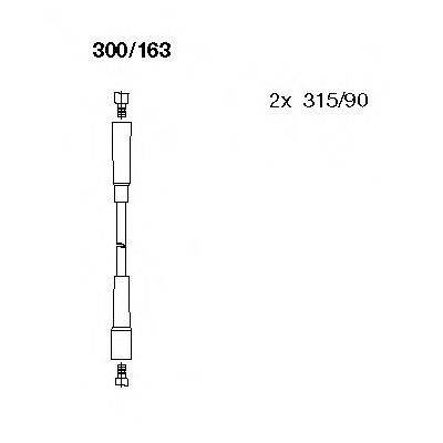 BREMI 300163 Комплект проводов зажигания