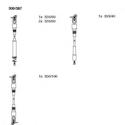 BREMI 300387 Комплект проводов зажигания