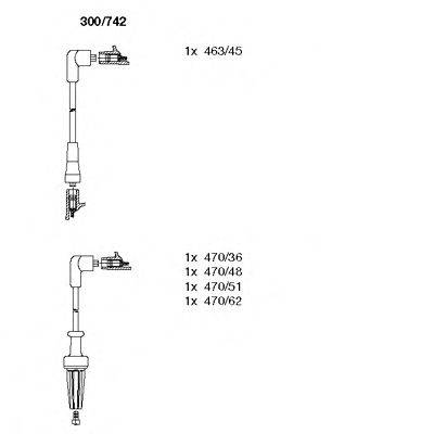 Комплект проводов зажигания BREMI 300/742