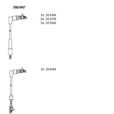 Комплект проводов зажигания BREMI 300/947