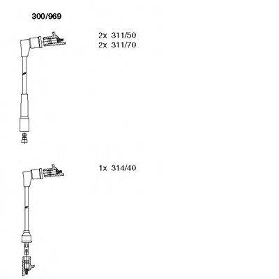 Комплект проводов зажигания BREMI 300/969