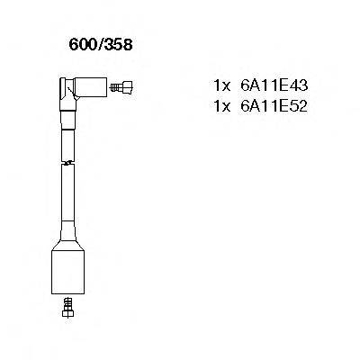 Комплект проводов зажигания BREMI 600/358