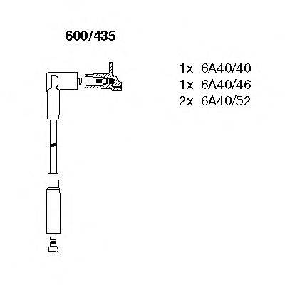 Комплект проводов зажигания BREMI 600/435