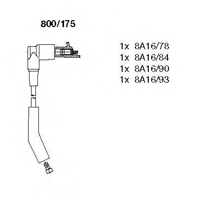 Комплект проводов зажигания BREMI 800/175