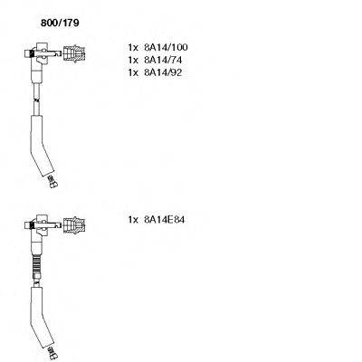Комплект проводов зажигания BREMI 800/179