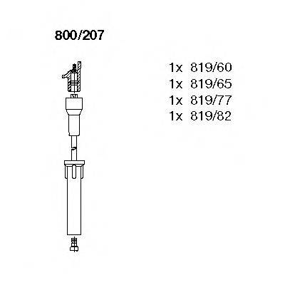 BREMI 800207 Комплект проводов зажигания