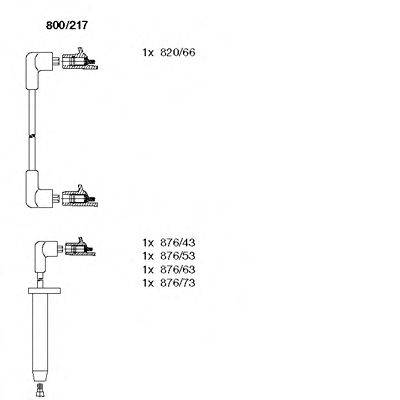Комплект проводов зажигания BREMI 800/217