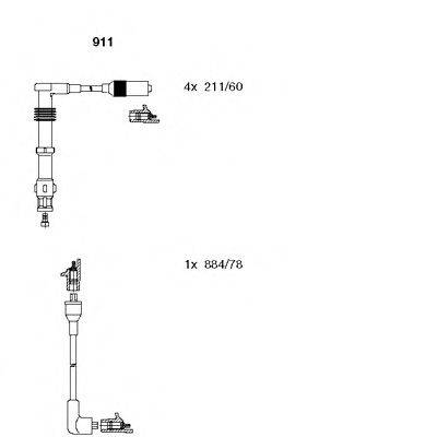 Комплект проводов зажигания BREMI 911